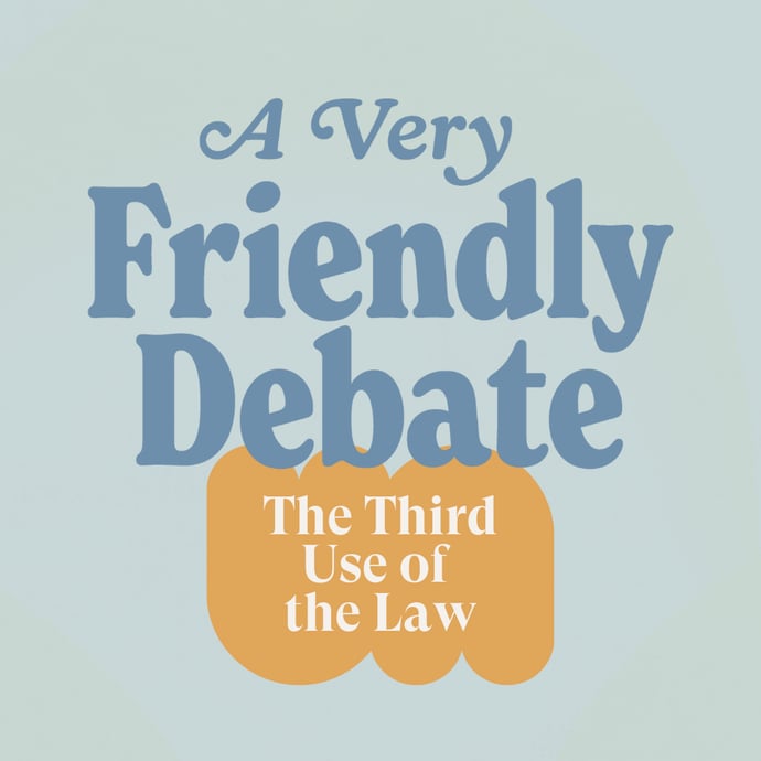 Outside Ourselves: A Very Friendly Debate: The Third Use of the Law